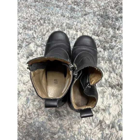 Double H Boots Womens 9 Combat Double Zip Chunky Biker Motorcycle Goth Edgy - Picture 3 of 10